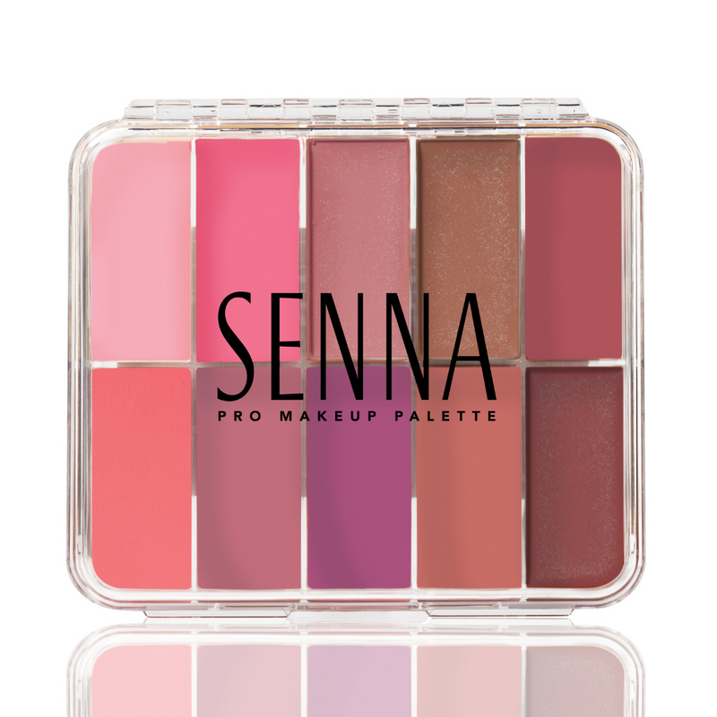 Senna Mini Slipcover Cream to Powder Palette Cheeky Blush Matte & Glow 1