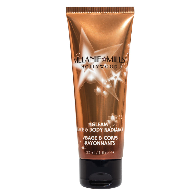 Melanie Mills Hollywood Gleam Face & Body Radiance All In One Makeup, Moisturizer & Glow Deep Gold
