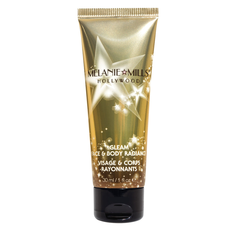 Melanie Mills Hollywood Gleam Face & Body Radiance All In One Makeup, Moisturizer & Glow Disco Gold