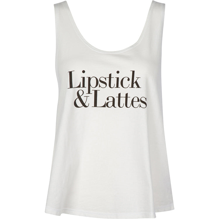Stilazzi Tank Lipstick & Lattes White