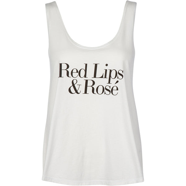 Stilazzi Tank Red Lips & Rosé White